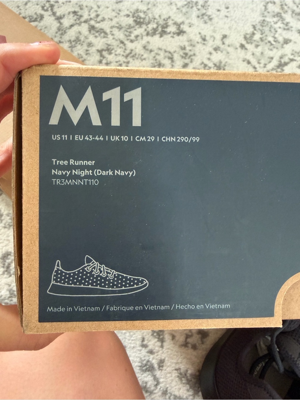 allbirds M11 Men's tree Runners — navy night new - Picture 7 of 7